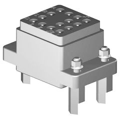 Socket Model ASNE0219 14 contacts #16 With contacts, With pillars, with nuts