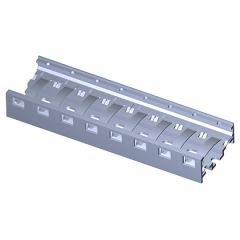 Rail Métallique RoHS Oxydation anodique + Cadmié bichromaté (non conducteur) 8 modules