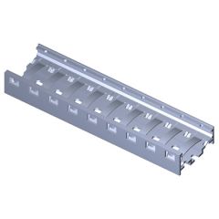 Metallic rail Not RoHS Cadmium bichromate plating (conductive) 9 modules