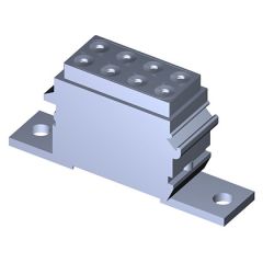 Grounding Module 1758 With individual mounting brackets 8 contacts #12