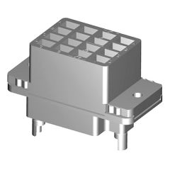 Faston type relay socket 4RT monostable 10A with directional posts With fixation set Marking Date code Standard polarizers