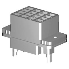 Socle de relais à languettes 4RT monostable 10A à colonnettes orientables Sans ensemble de fixation Marquage Date code Détrompeurs standards