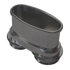 Chimney Oval Metallic Standard Black nickel