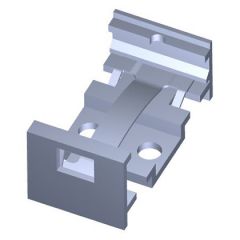 Metallic rail RoHS Anodization + Zinc passivated 1 module