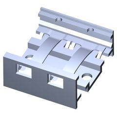 Metallic rail RoHS Anodization + Zinc passivated 2 modules