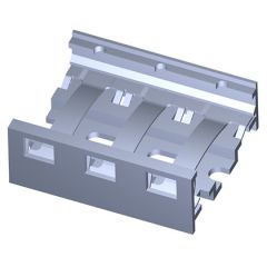 Metallic rail RoHS Anodization + Zinc passivated 3 modules