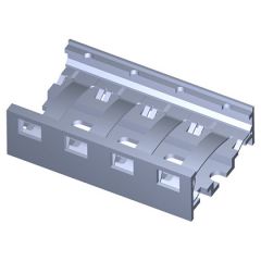 Rail Métallique RoHS Oxydation anodique + Zingué passivé 4 modules