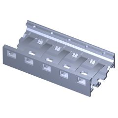 Metallic rail RoHS Anodization + Zinc passivated 5 modules