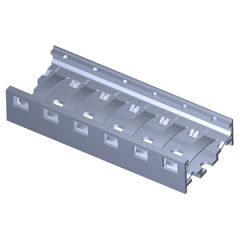 Rail Métallique RoHS Oxydation anodique + Zingué passivé 6 modules