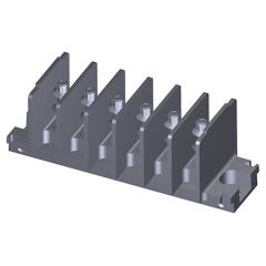 Barrette 3240 0.1900-32 UNF (Ø 4,82) - H: 23,8 mm - pas de 14,5 Avec rondelles ondulées 6 bornes