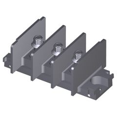 Assembly 3240 0.2500-28 UNF (Ø 6,35 ) - H: 16,5 mm - pitch of 19,5 Without wave-washers 3 terminals