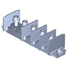 Assembly 3240 0.3750-24 UNF (Ø 9,52) - H: 25 mm - pitch of 28 With wave-washers 5 terminals of which 2 are shunt