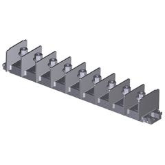 Barrette 3240 0.3750-24 UNF (Ø 9,52) - H: 25 mm - pas de 28 Sans rondelles ondulées 9 bornes