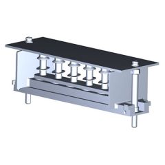 Assembly 3240 0.2500-28 UNF (Ø 6,35 ) - H: 16,5 mm - pitch of 19,5 With wave-washers 6 shunt terminals