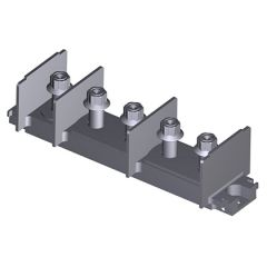 Assembly 3240 0.3750-24 UNF (Ø 9,52) - H: 25 mm - pitch of 28 Without wave-washers 5 terminals of which 4 are shunt