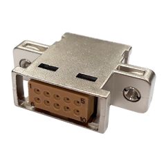 Receptacle ASR panel mounting Metallized 10 socket contacts size 22 (A1) Polarizing 1