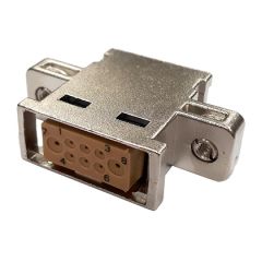 Receptacle ASR panel mounting Metallized 2 pin contacts size 20 + 6 pin contacts size 22 (A2) Polarizing 1