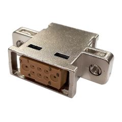 Receptacle ASR panel mounting Metallized 2 pin contacts size 20 + 6 pin contacts size 22 (A2) Polarizing 2
