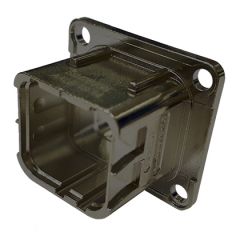 Receptacle SIM serie2 Monomodule Short flanged Olive drab cadmium With non conductive panel sealing Polarization B