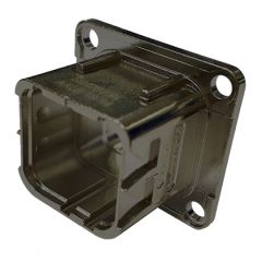 Receptacle SIM serie2 Monomodule Short flanged Olive drab cadmium With non conductive panel sealing Polarization F
