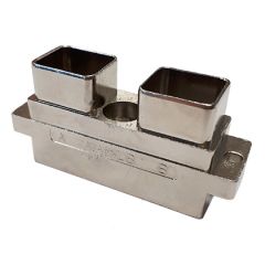 Embase Standard Option logement d'écrou 2 Modules Composite Durci Nickel brillant Détrompage C Non monté