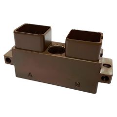 Receptacle Standard 2 Modules Metallic Shielded Olive drab cadmium Polarization B Not mounted