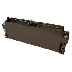 Fiche Rack 4 Modules Métallique Durci Cadmium vert olive Sans détrompage