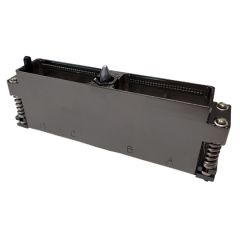 Fiche Rack inversé 4 Modules Métallique Durci Nickel noir Sans détrompage
