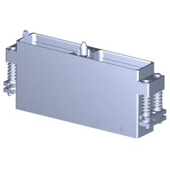 Plug SIM serie3 Rack 4 modules Metallic Shielded Olive drab cadmium Polarization G Not mounted