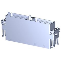 Plug SIM serie3 Reversed rack 4 modules Metallic Shielded Olive drab cadmium Without polarization