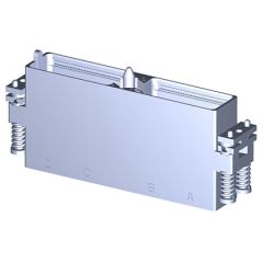 Plug SIM serie3 Reversed rack 4 modules Metallic Standard Olive drab cadmium Polarization G Not mounted