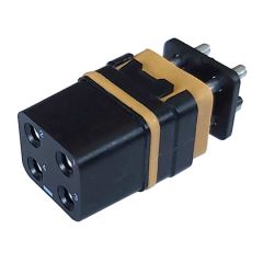 Module With straight PCB contacts Socket With peripheral sealing Contacts #12 Tin-plated with Lead Polarization N
