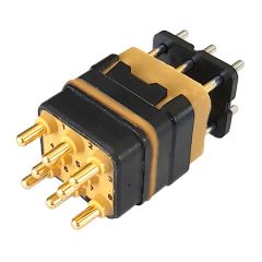 Module With straight PCB contacts Pin With peripheral sealing Contacts #16 Gold-plated (RoHS) Polarization N