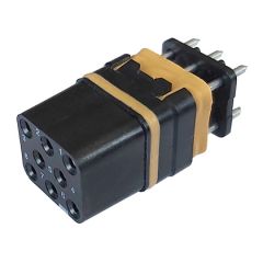 Module With straight PCB contacts Socket With peripheral sealing Contacts #16 Tin-plated with Lead Polarization N
