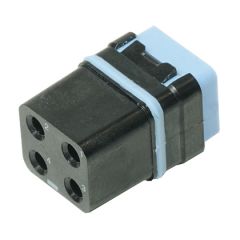 Railway Module For crimped contacts Socket With peripheral sealing 4 contacts #12 Polarization N