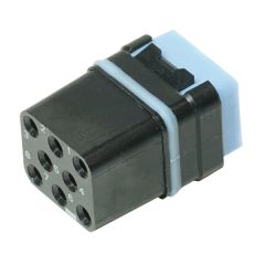 Railway Module For crimped contacts Socket With peripheral sealing 8 contacts #16 Polarization N