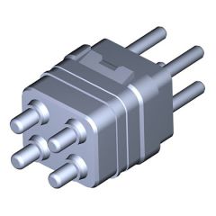 Module Avec contacts à piquer sur C.I. démontables par l'avant Mâle Non étanche en périphérie Contacts #12 Détrompage N