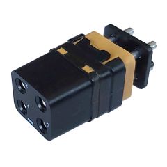 Module With straight PCB contacts Socket Without peripheral sealing Contacts #12 Tin-plated with Lead Polarization N
