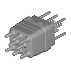 Module Avec contacts à piquer sur C.I. démontables par l'avant Mâle Non étanche en périphérie Contacts #16 Détrompage N