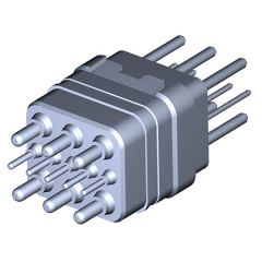 Module Avec contacts à piquer sur C.I. démontables par l'avant Mâle Non étanche en périphérie Contacts #22 + Contacts #16 Détrompage N