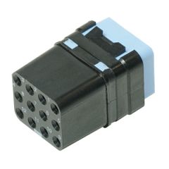 Railway Module For crimped contacts Socket Without peripheral sealing 12 contacts #20 Polarization N