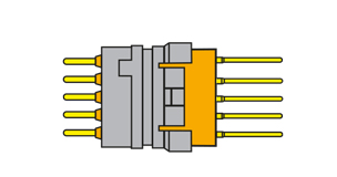 Modules for front removable PCB contacts